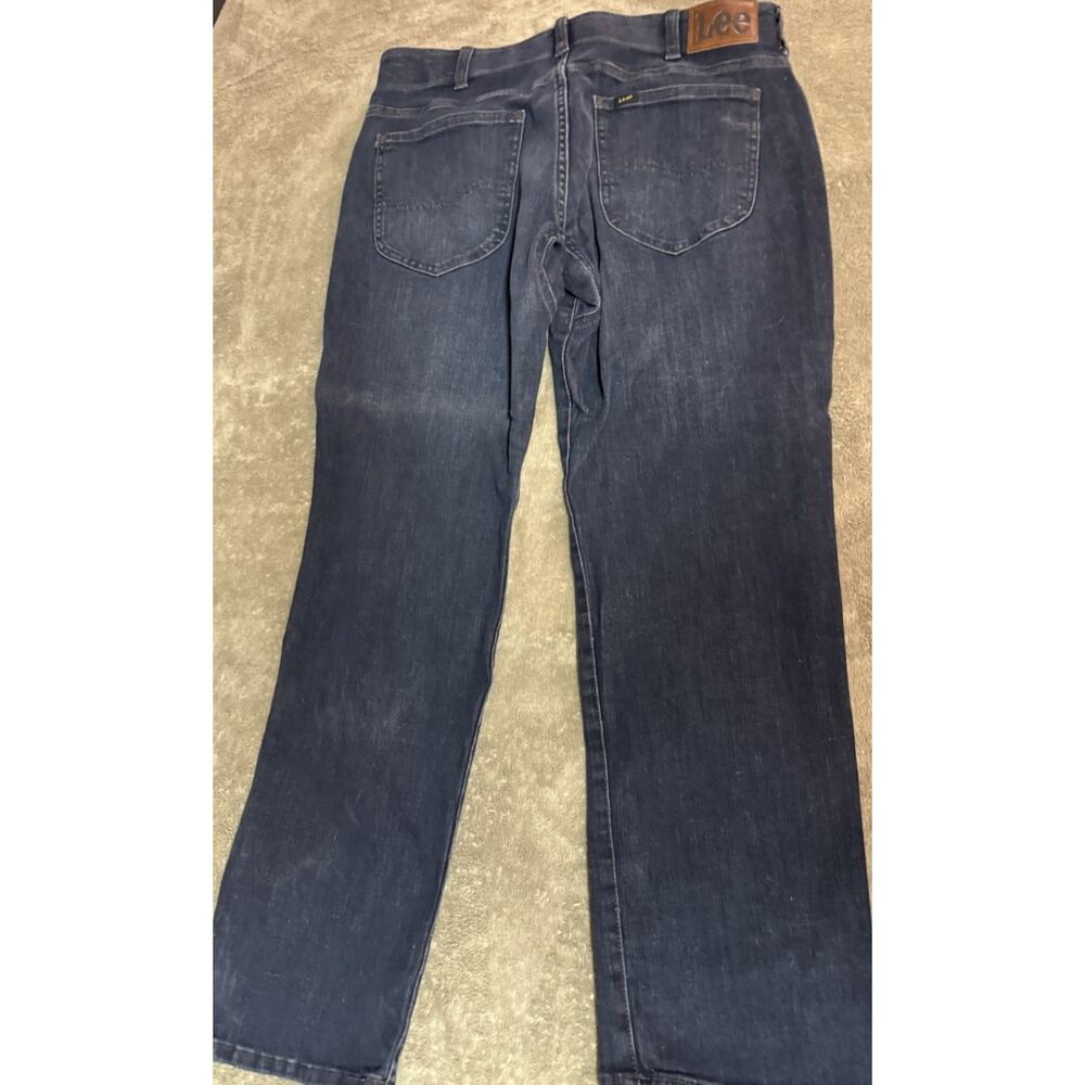 Lee Motion Flex Waistband Straight Tapered Leg Jeans Stretch Mens Size 34x30 - Picture 3 of 7